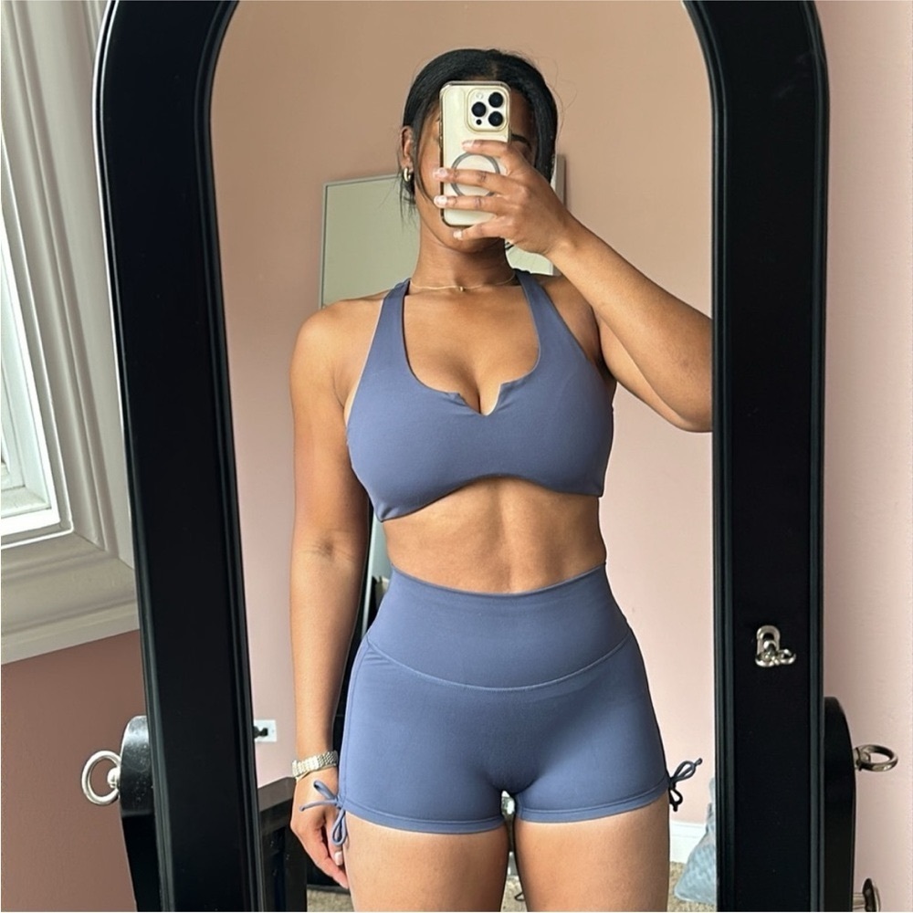 Kai Crop and Serenity Scrunch Short Set in Studio